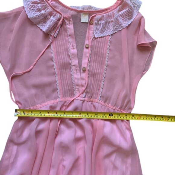Vintage Pink nightgown dress Medium - Picture 11 of 12
